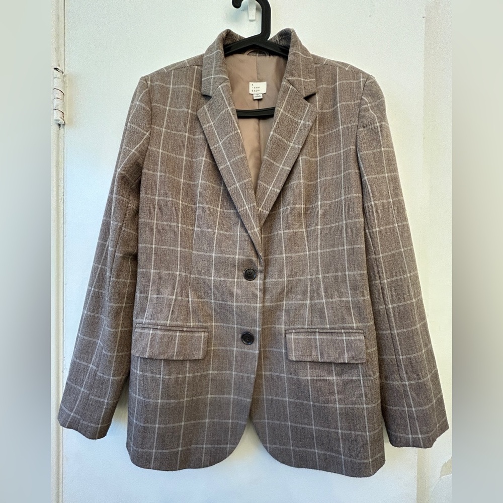 Checkered Brown Blazer